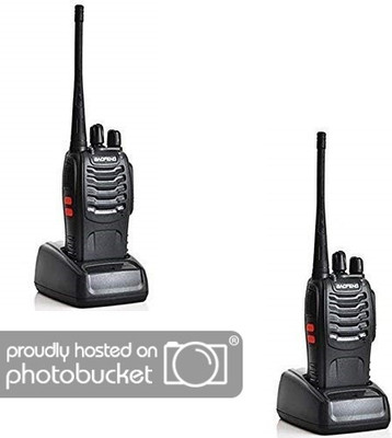 

visionrabbit Walkie Talkie Set for Kids, Black Walkie Talkie Two Way Radio Long Range 2 Piece Packet Walkie Talkie(Black)