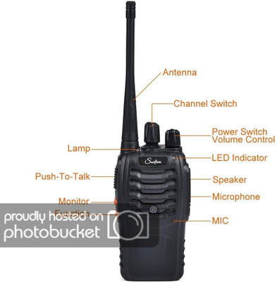 

visionrabbit bf-888s uhf Two Way radios profesrsional interphone for Police,for Hunting 16 Channel walkie talkies Long Range with Rechargeable Batteries Charger Set of 2 Piece Walkie Talkie(Black)