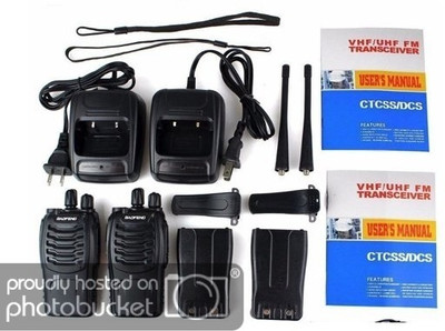

visionrabbit Baofeng BF-888S Two Way Radio Walkie Talkie Radio,FM Transceiver (1 Pair) (Storage Channel: 16) 1 Pair Set Walkie Talkie(Black)