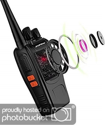 

visionrabbit Walkie Talkie Set for Kids, Black Walkie Talkie Two Way Radio Long Range Pair of 2 Piece Walkie Talkie(Black)