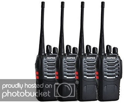 

visionrabbit Baofeng BF-888S Two Way Radio WALKIE Talkie Radio ,FM Transceiver ( 2PAIR) (Storage Channel: 16) 2 Pair Pack Walkie Talkie(Black)
