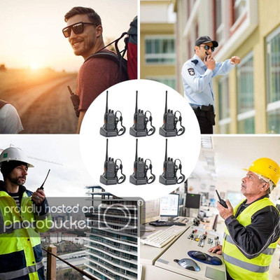 

visionrabbit Baofeng BF-888S UHF 400-470MHz 16CH CTCSS/DCS With Earpiece Handheld Amateur Radio Walkie Talkie 2 Way Radio Long Range, Black 3 Pair Walkie Talkie(Black)