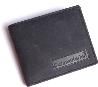 

Curewe Kerien Men Grey Genuine Leather Wallet(10 Card Slots), Vintage grey