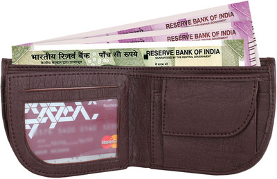 

MenStylam Men Brown Artificial Leather Wallet(4 Card Slots)