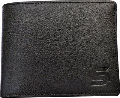 

Scenario Men Black Artificial Leather Wallet(7 Card Slots), W-s-bl