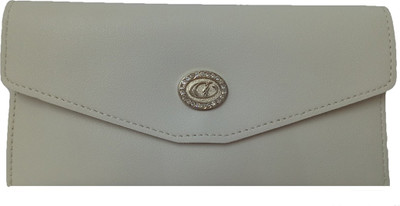 

BANDICOOT Girls White Fabric Wallet(4 Card Slots)