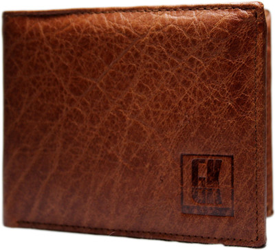 

GK Master Men Brown Genuine Leather Wallet(6 Card Slots)