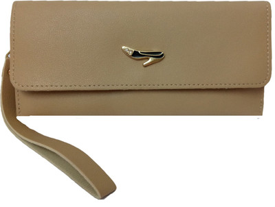 

LANDLOPER Women Beige Artificial Leather Wallet(4 Card Slots)