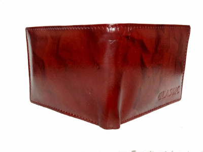 

CLASIC Boys Brown Genuine Leather Wallet(4 Card Slots)