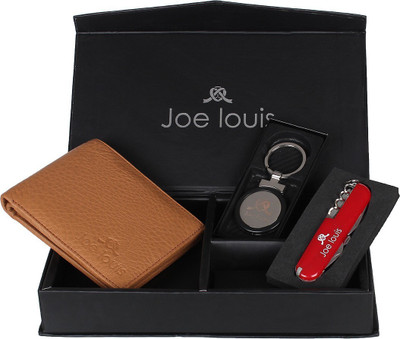 

Joe Louis Men Formal Tan Genuine Leather Wallet(4 Card Slots), Multicolor