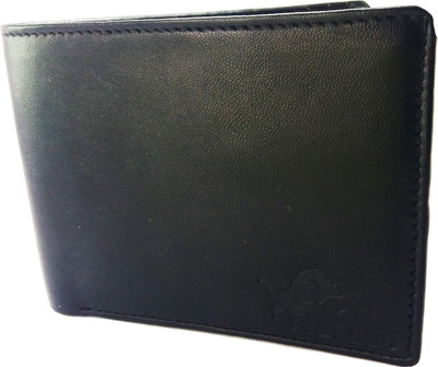 

jubleeo Men Black Genuine Leather Wallet(4 Card Slots)