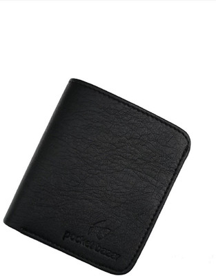 

pocket bazar Men Casual Black Artificial Leather Wallet(6 Card Slots)