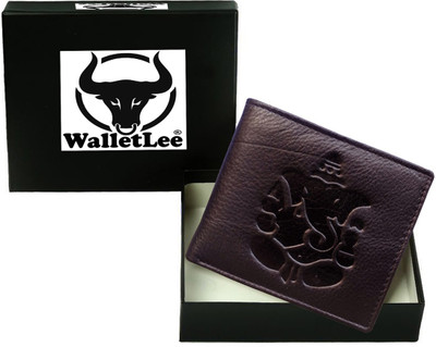 

WalletLee Men Brown Genuine Leather Wallet(4 Card Slots)
