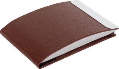

MenStylam Boys Brown Artificial Leather Card Holder(20 Card Slots)