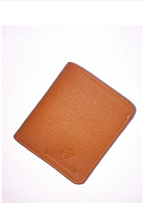 

Pocket bazar Men Casual Orange Artificial Leather Wallet(6 Card Slots), Tan