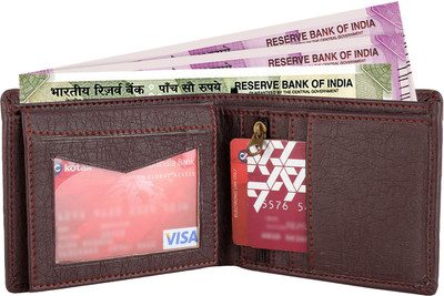 

MenStylam Men Brown Artificial Leather Wallet(5 Card Slots)