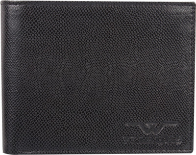 

WELHIDES Men Black Genuine Leather Wallet(4 Card Slots)