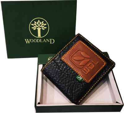 

WoodIand Men Multicolor Genuine Leather Wallet(8 Card Slots), Black