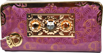 

Ferishta Women Purple Artificial Leather Wallet(8 Card Slots)