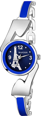 

WANTON M1 stylish blue and silver eiffel tower design fancy and attractive watch for women Watch - For Girls
