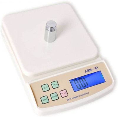 Rorian Electronic Digital Kitchen Weight Machine Capacity 10Kg Multipurpose Sf400a Weighing Scale(White)