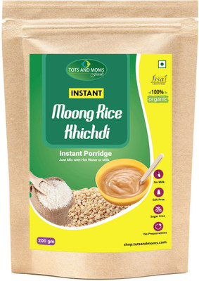 

TOTS AND MOMS Instant Moong Rice Khichdi Cereal(200 g, 6)