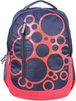 

N Choice "RINGS" 32 Lt Pink & Blue Casual Backpack I bagpack 32 L Backpack(Pink)