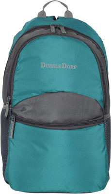 

Dussledorf Turquoise And Grey School Backpack 20 L Backpack(Blue, Grey)