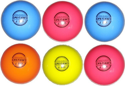 

Flash SYNTHETIC Cricket Synthetic Ball(Pack of 6, Multicolor)