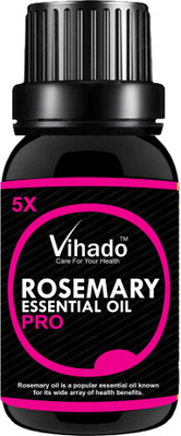 

VIHADO 5X PRO Pure Rosemary Essential Oil - Rosmarinus Officinalis - 25 ml (Pack of 1)(25 ml)