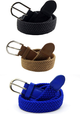 

ELS Women Casual, Evening, Formal Grey, Beige, Blue Canvas, Fabric, Synthetic Belt, Beige;grey;light blue