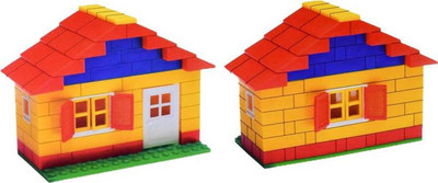 

NGEL Worlds Architectural House-Block Construction Games For Kids(180 pcs)(Multicolor)