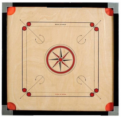 

NIYAMAT 1 Board Game 26 inch Carrom Board(Multicolor)