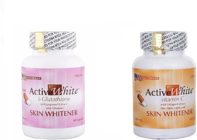 

Active White Glutathione & Vitamin C Capsules(120)