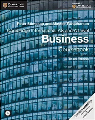Cambridge International AS and A Level Business Coursebook with CD-ROM(English, Mixed media product, Stimpson Peter)