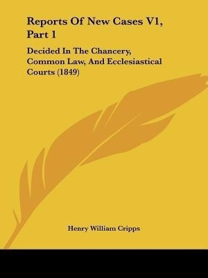 Reports Of New Cases V1, Part 1(English, Paperback, unknown)