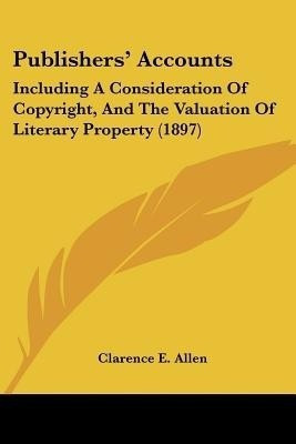 Publishers' Accounts(English, Paperback, Allen Clarence E)