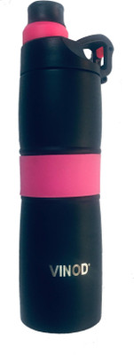 

VINOD STAINLESS Steel Water Bottle 600ml 600 Sipper(Pack of 1, Pink)
