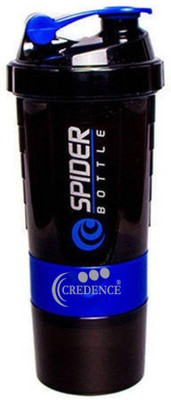 

Credence Gym Bottle Spider 3in 1 Protein Milk Shaker. 500 ml Shaker(Pack of 1, Blue)