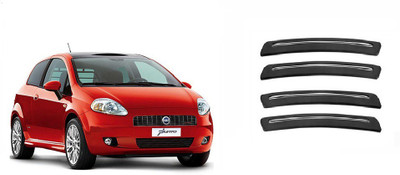 CARIZO PP (Polypropylene) Car Bumper Guard(Black, Pack of 4, Fiat, Punto)