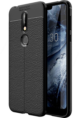 Golden Sand Back Cover for Nokia 7.1(Black, Shock Proof)