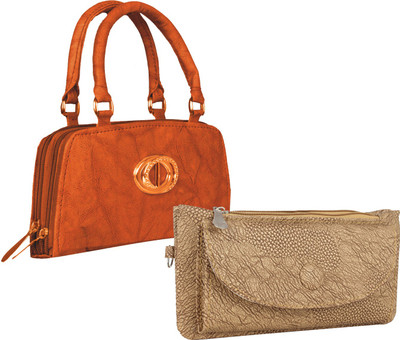 

Fillincart Casual, Party, Formal Beige, Brown Clutch