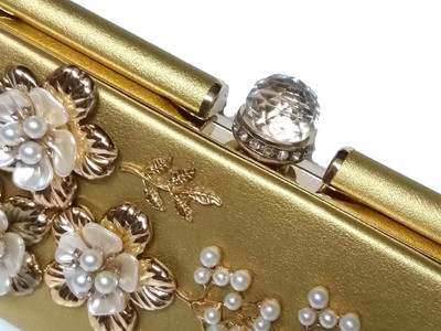 

ROYAL LTC Casual, Party Gold Clutch