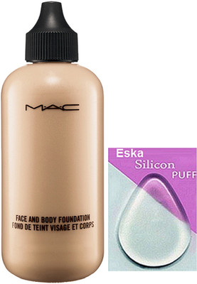 

eska Silicon Puff, Mac Face And Body Foundation(Set of 2)
