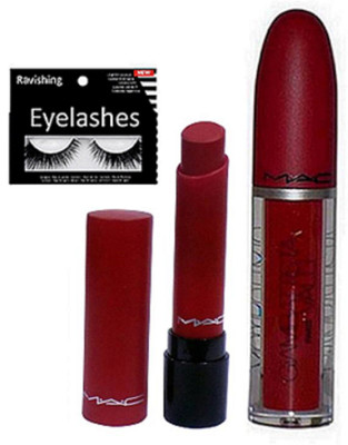 

ravishing Eyelashes, Mac Giambattista valli glossy & Lipstick(Set of 3)