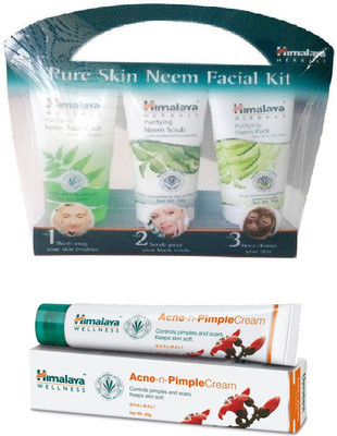 

Himalaya NEEM FACAIL KIT, ANCE N PIMPLE CREAM(Set of 2)