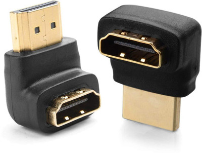 

Microware Combo Pack 270 Degree and 90 Degree HDMI Adapter (Right Angle HDMI) HDMI Adapter(Compatible with comuter, tv, projector, Black)