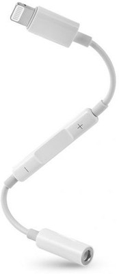 

Blendia LIGHTNING TO HEADPHONE JACK ADAPTER Headphone Extension(Compatible with IOS, White)