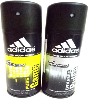 

ADIDAS PURE GAME AND DYNAMIC PULSE Deodorant Spray - For Men(300 ml, Pack of 2)