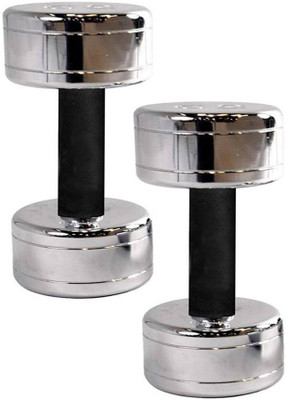 

StepInnStore ''SUPREME QUALITY'' 5*KG (2.5*KG EACH) SHINNING STEEL CHROME WITH FOAM HAND GRIP Fixed Weight Dumbbell(5 kg)